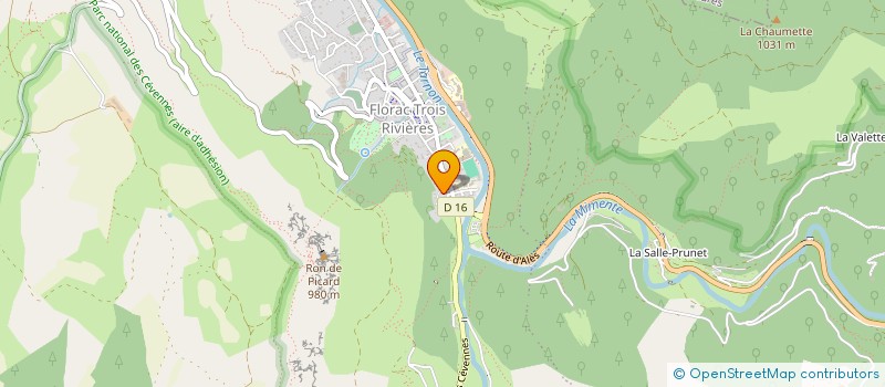 localisation de l'entreprise LES AMIS DE LA FOIRE DE LA MADELEINE  BARRE-DES-CEVENNES