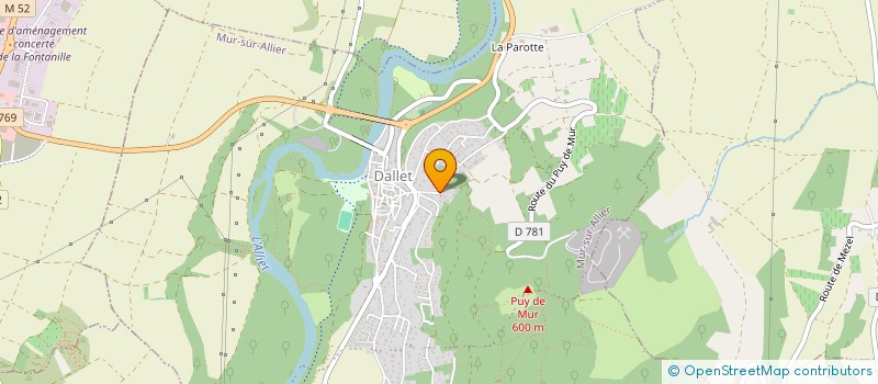 localisation de l'entreprise LES AMIS DE LA FONDATION BERCEAUX D'AFRIQUE à MUR-SUR-ALLIER