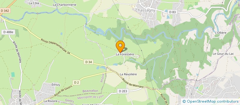 localisation de l'entreprise LES AMIS DE LA FORESTIERE  BEAUVALLON