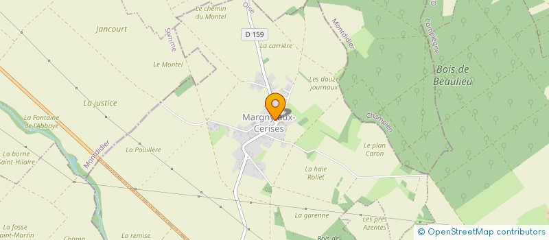 localisation de l'entreprise LES AMIS DE LA FORET DE BEAULIEU  MARGNY-AUX-CERISES