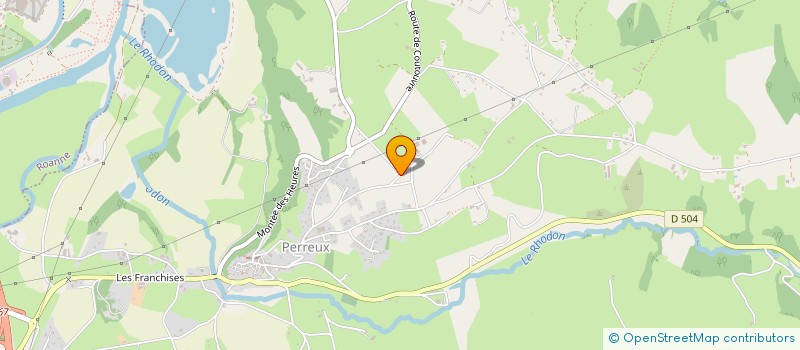 localisation de l'entreprise LES AMIS DE LA FORET DE PERREUX  PERREUX
