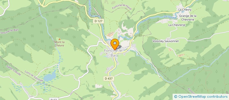 localisation de l'entreprise LES AMIS DE LA FORGE LIBOZ  FONCINE-LE-BAS