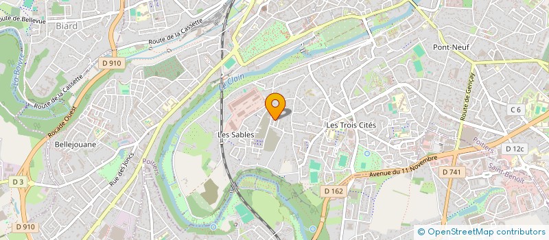 localisation de l'entreprise LES AMIS DE LA FRANCE LIBRE, DEVOIR DE MEMOIRE 86  POITIERS