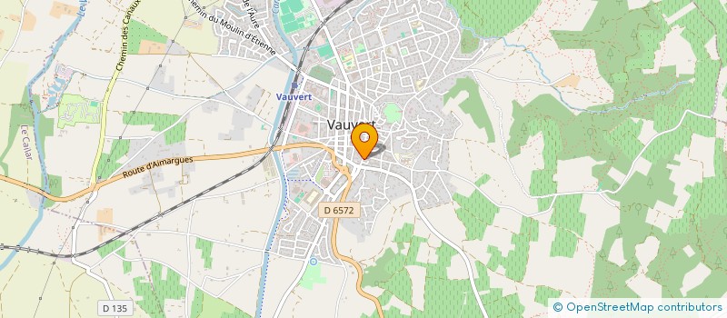localisation de l'entreprise LES AMIS DE LA GANADERIA DU SCAMANDRE ET DE SOL  VAUVERT