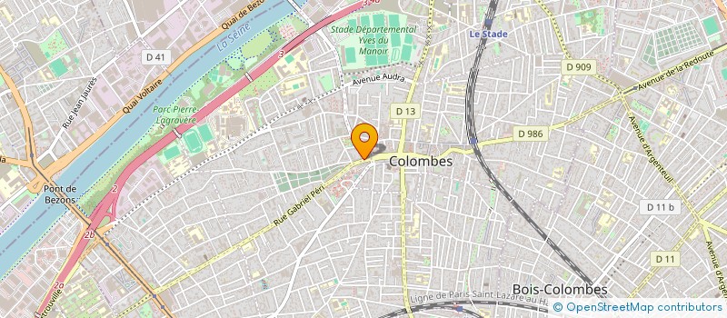localisation de l'entreprise LES AMIS DE LA GAUCHE REPUBLICAINE à COLOMBES