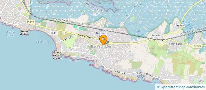 localisation de l'entreprise LES AMIS DE LA GEDE  BATZ-SUR-MER