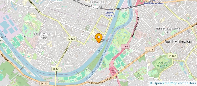 localisation de l'entreprise LES AMIS DE LA GRENOUILLERE  CROISSY-SUR-SEINE
