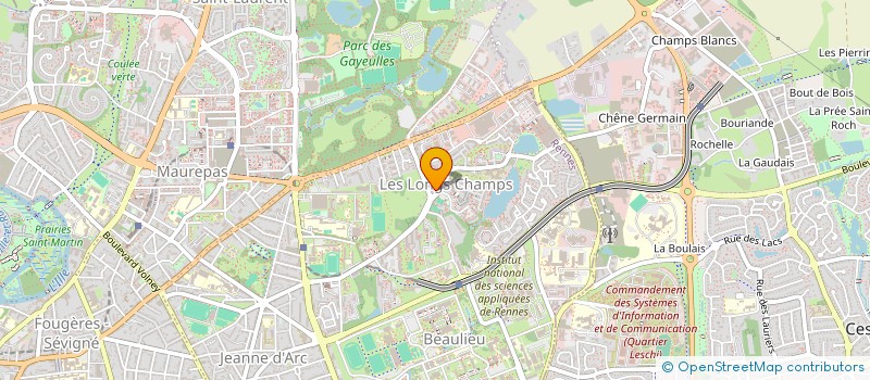 localisation de l'entreprise LES AMIS DE LA GRIFFE à RENNES