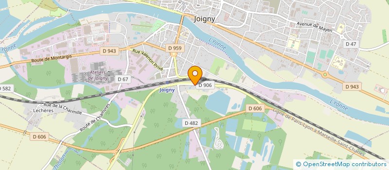 localisation de l'entreprise LES AMIS DE LA LAGUNE à JOIGNY