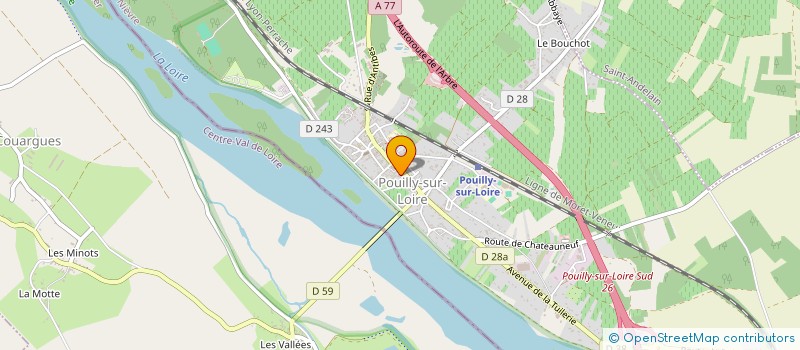 localisation de l'entreprise LES AMIS DE LA LOIRE à POUILLY-SUR-LOIRE