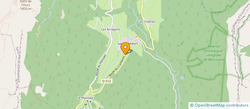 localisation de l'entreprise LES AMIS DE LA LUGE à SAINT-PIERRE-D'ENTREMONT
