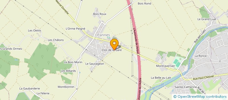 localisation de l'entreprise LES AMIS DE LA MAISON DE LA RUCHE ET DES ABEILLES  PANNES
