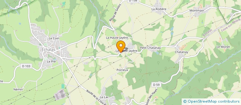 localisation de l'entreprise LES AMIS DE LA MAISON DES REVES  ECHALAS