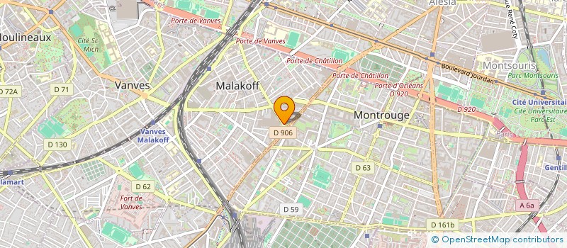 localisation de l'entreprise LES AMIS DE LA MAISON DS ARTS DE MALAKOF  MALAKOFF