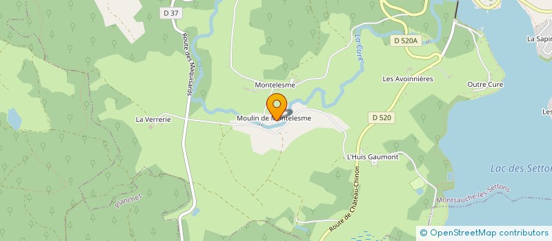 localisation de l'entreprise LES AMIS DE LA MAISON NOETIQUE à MOUX EN MORVAN