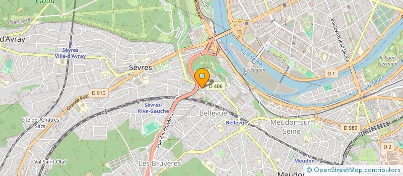 localisation de l'entreprise LES AMIS DE LA MAISON PIERRE JULES HETZEL à SEVRES