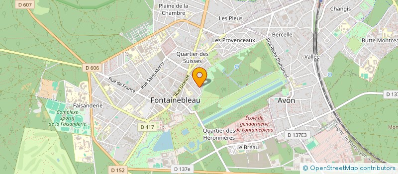 localisation de l'entreprise LES AMIS DE LA MAITRISE DE FONTAINEBLEAU  FONTAINEBLEAU