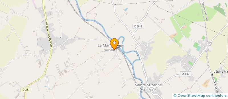 localisation de l'entreprise LES AMIS DE LA MANCELLIERE SUR VIRE  BOURGVALLEES