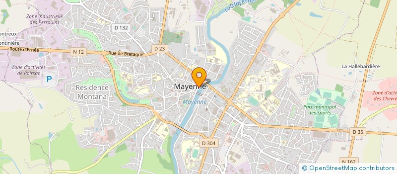 localisation de l'entreprise LES AMIS DE LA MATERNITE DE MAYENNE à MAYENNE