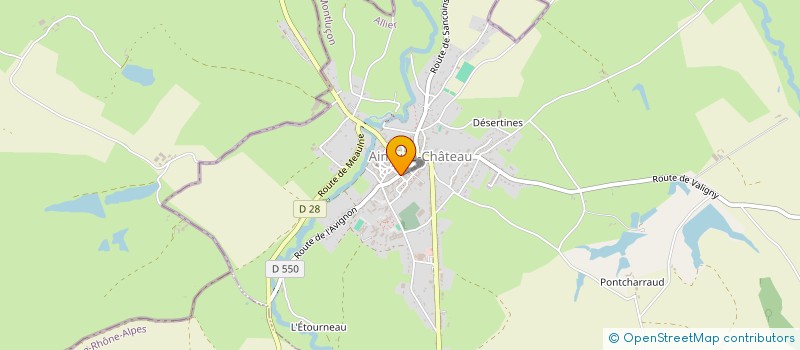 localisation de l'entreprise LES AMIS DE LA MEDIATHEQUE D'AINAY à AINAY-LE-CHATEAU