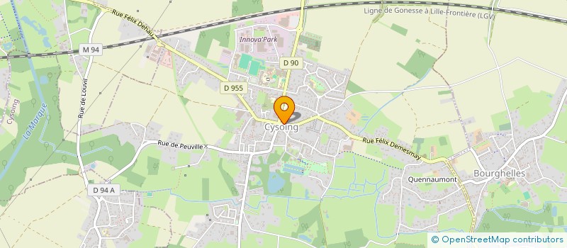 localisation de l'entreprise LES AMIS DE LA MEDIATHEQUE DE CYSOING  CYSOING