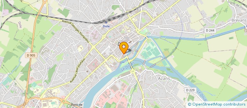 localisation de l'entreprise LES AMIS DE LA MEDIATHEQUE DE DOLE ASSOCIATION POUR LA PROMOTION DE LA LECTURE ET DU PATRIMOINE EN PAYS DOLOIS à DOLE