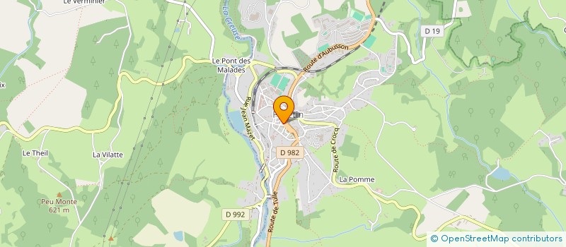 localisation de l'entreprise LES AMIS DE LA MEDIATHEQUE INTERCOM à FELLETIN