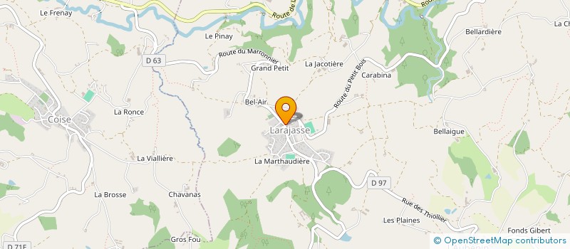 localisation de l'entreprise LES AMIS DE LA MEDIATHEQUE MOT@MOT  SAINT-SYMPHORIEN-SUR-COISE