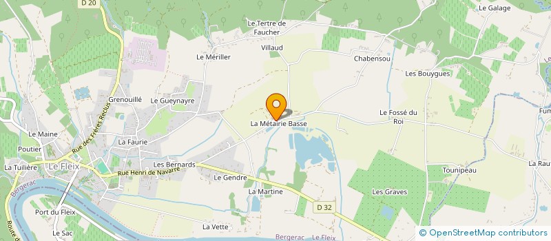 localisation de l'entreprise LES AMIS DE LA METAIRIE  LE FLEIX