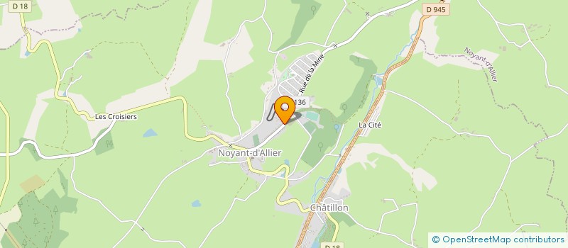 localisation de l'entreprise LES AMIS DE LA MINE DE NOYANT D'ALLIER à NOYANT-D'ALLIER
