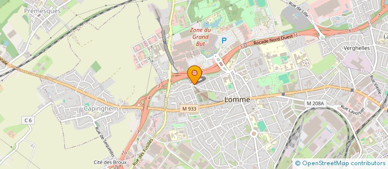 localisation de l'entreprise LES AMIS DE LA MITTERIE à LILLE