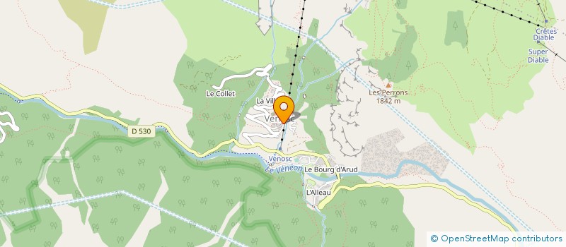 localisation de l'entreprise LES AMIS DE LA MONTAGNE  LES DEUX ALPES