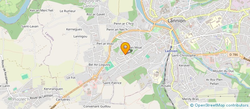 localisation de l'entreprise LES AMIS DE LA MOTO à LANNION