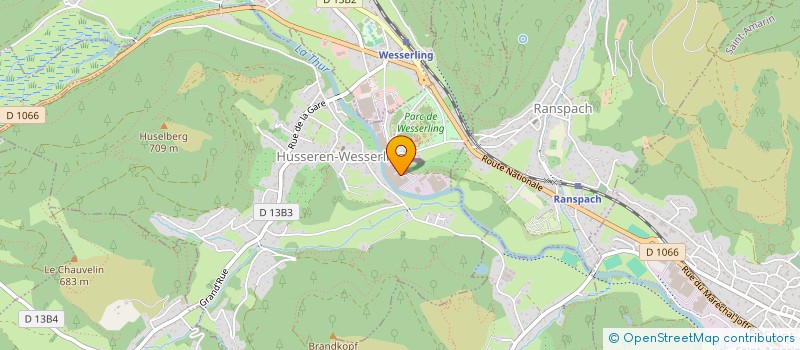 localisation de l'entreprise LES AMIS DE LA MOTOCULTURE  HUSSEREN-WESSERLING