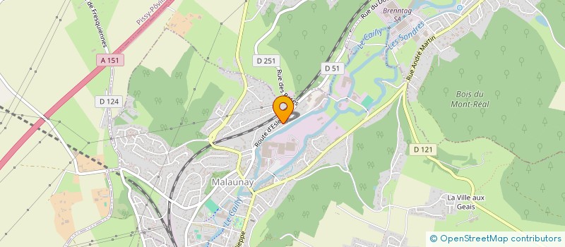 localisation de l'entreprise LES AMIS DE LA MUSIQUE  MALAUNAY