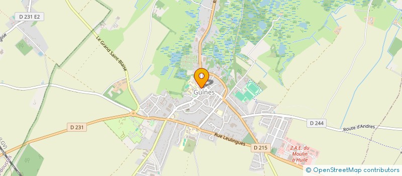 localisation de l'entreprise LES AMIS DE LA MUSIQUE  GUINES