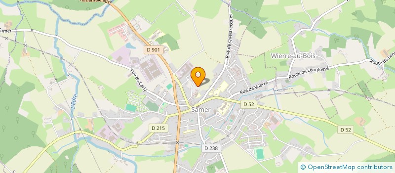 localisation de l'entreprise LES AMIS DE LA MUSIQUE DE SAMER  SAMER