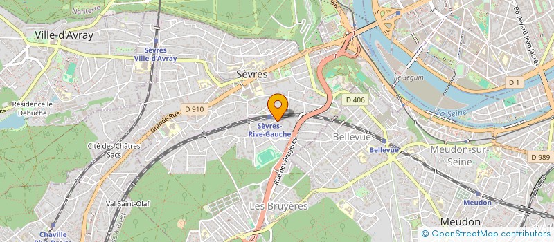 localisation de l'entreprise LES AMIS DE LA MUSIQUE ET CONSERVATOIRE à SEVRES