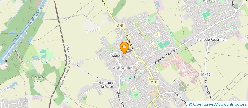 localisation de l'entreprise LES AMIS DE LA NATURE D ANNOEULLIN  ANNULLIN