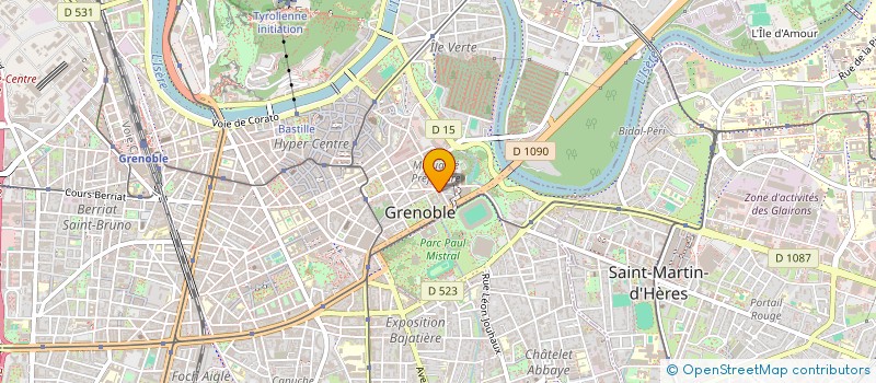 localisation de l'entreprise LES AMIS DE LA NATURE UNION TOURISTIQUE GROUPE FRANCE SECTION DE GRENOBLE  GRENOBLE