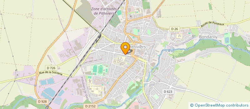 localisation de l'entreprise LES AMIS DE LA PAROISSE  PITHIVIERS
