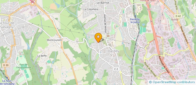 localisation de l'entreprise LES AMIS DE LA PASSERELLE DES ARTS à DARDILLY