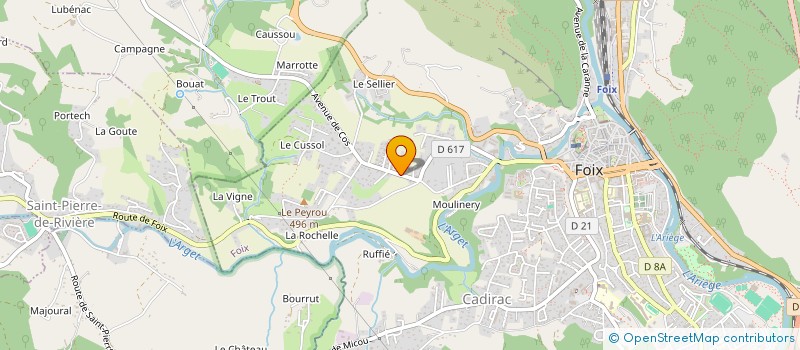 localisation de l'entreprise LES AMIS DE LA PEPINIERE ET DU VERGER CONSERVATOIRE DE CABUS  FOIX