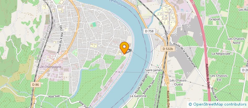 localisation de l'entreprise LES AMIS DE LA PERINAT à TOURNON-SUR-RHONE