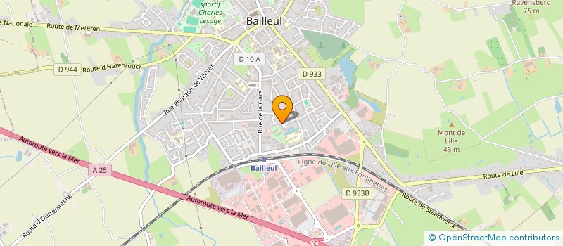 localisation de l'entreprise LES AMIS DE LA PETANQUE BAILLEULOISE à BAILLEUL