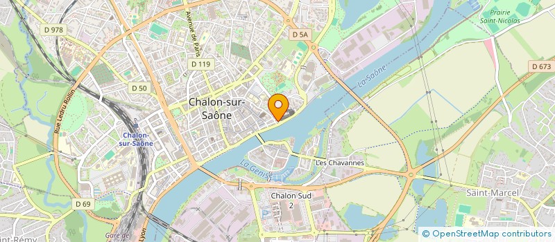 localisation de l'entreprise LES AMIS DE LA PETANQUE CHALON SUR SAONE à CHALON-SUR-SAONE