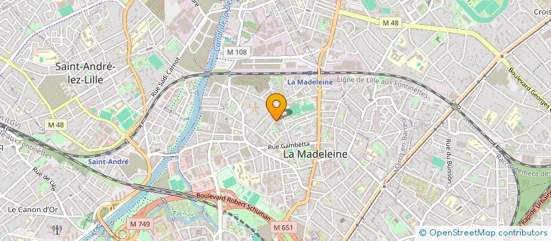 localisation de l'entreprise LES AMIS DE LA PETANQUE MADELEINOISE à LA MADELEINE