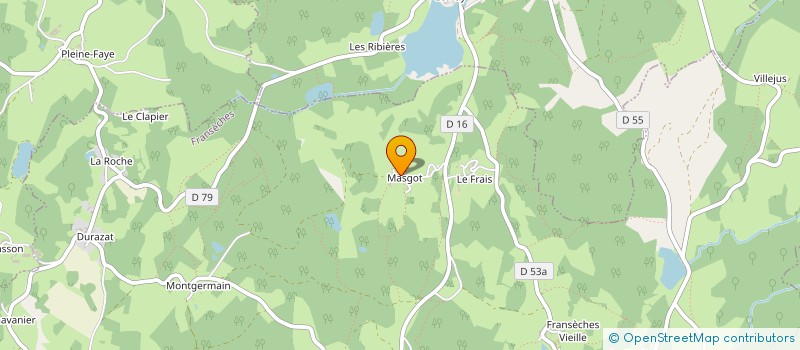 localisation de l'entreprise LES AMIS DE LA PIERRE DE MASGOT  FRANSECHES