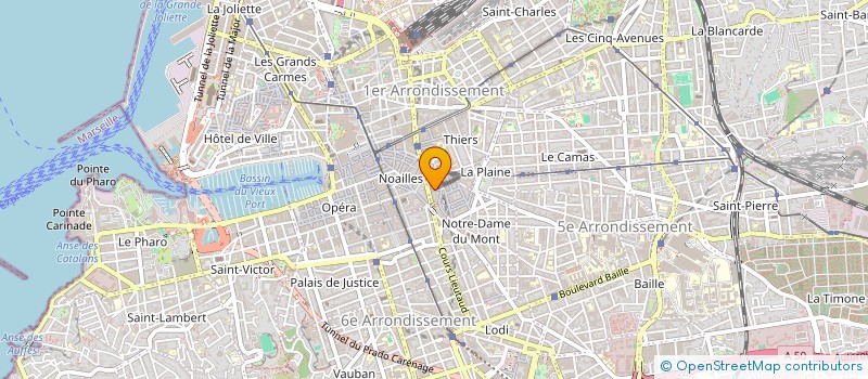 localisation de l'entreprise LES AMIS DE LA PIERRE QUI RAGE  MARSEILLE