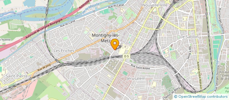 localisation de l'entreprise LES AMIS DE LA PLUME CULTURELLE à MONTIGNY-LES-METZ